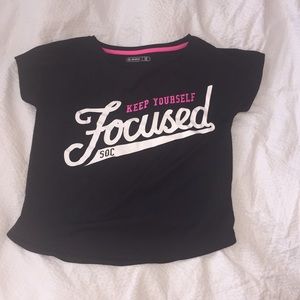 Trendy sport shirt with matching yoga pants